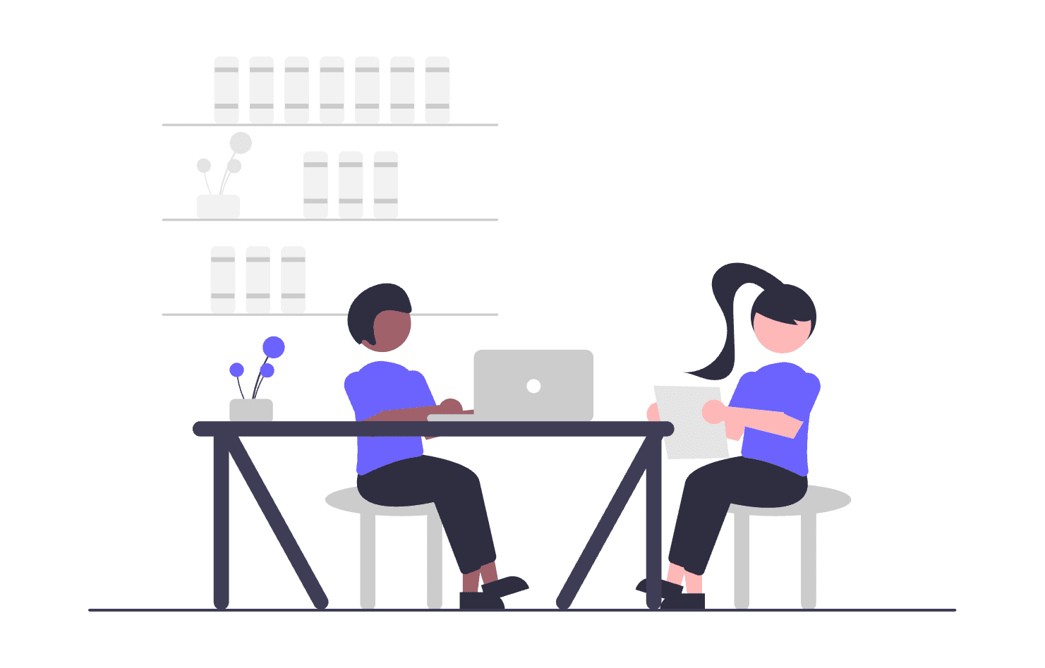 Work time illustration